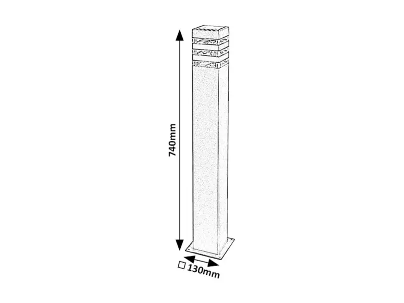 Záhradné svietidlo Rabalux 7380 1x12W E27 230V IP44